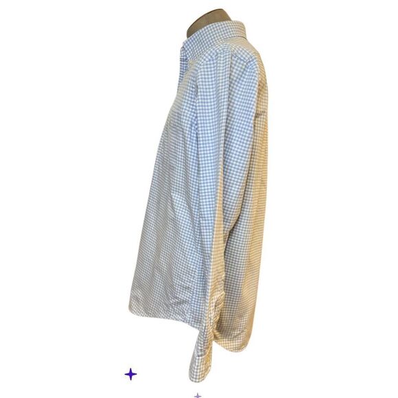 Ralph Lauren Gingham Button Down Oxford Shirt Sz. L Blue/White - Picture 4 of 12